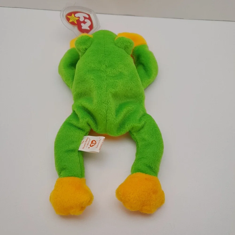 Ty Beanie Baby - SMOOCHY the Frog (8 Inch) NEW MWMTs Plush Stuffed Animal Toy